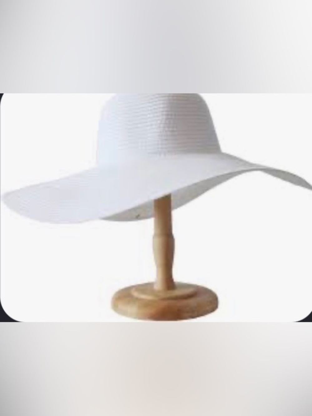 Amazon Essentials White Wide Brim Sun Hat